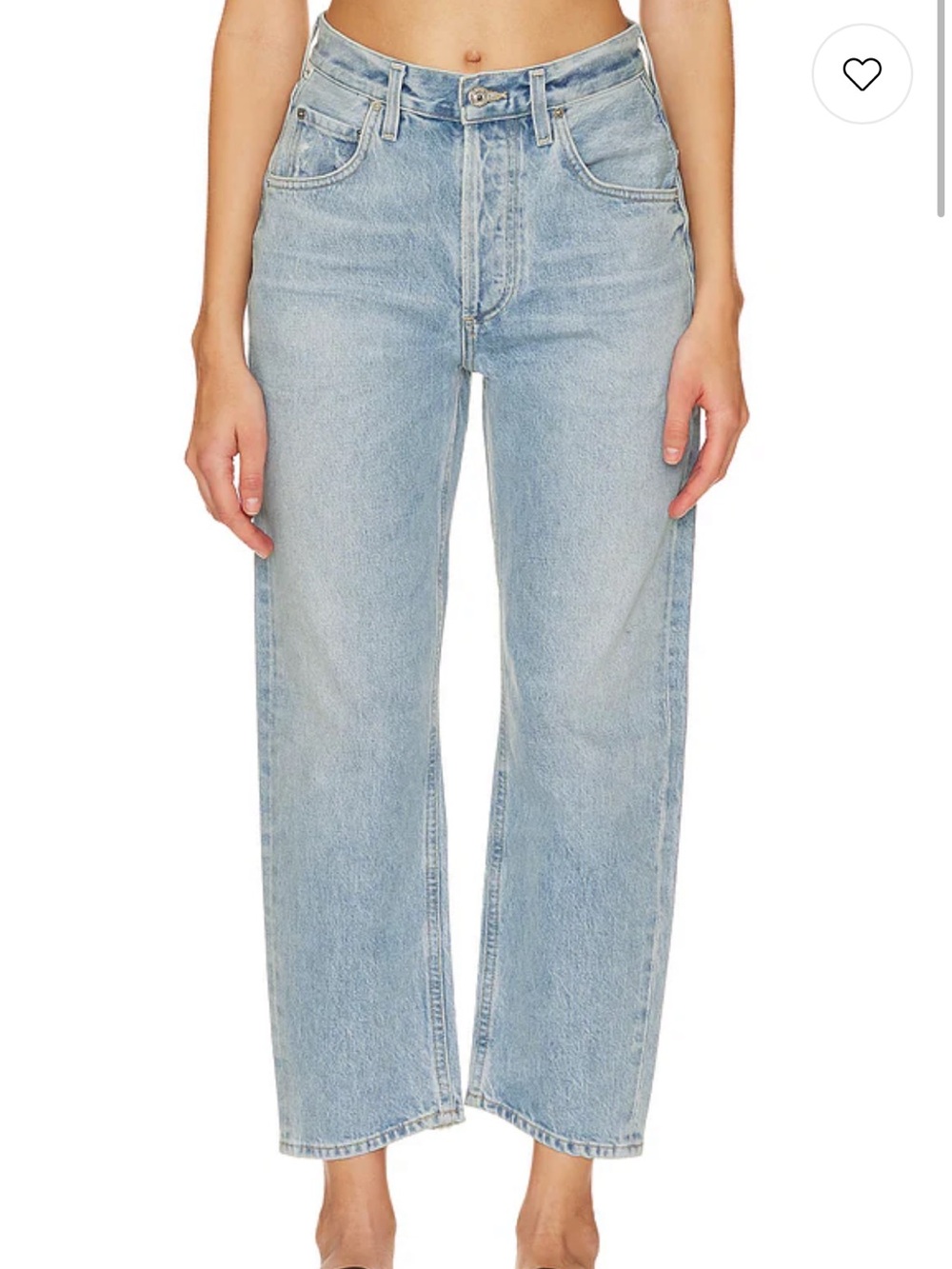 Citizens Of Humanity Dahlia Bow Leg Light Blue Straight Leg Jeans 25